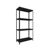 Garagenregale Biedrax 40 x 60 x 180 cm, 4 Fachböden x 100 kg, schwarz