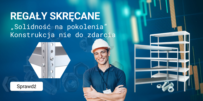 Jakościowe regały skręcane metalowe