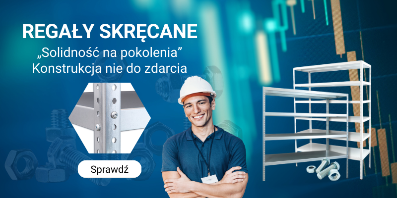 Jakościowe regały skręcane metalowe