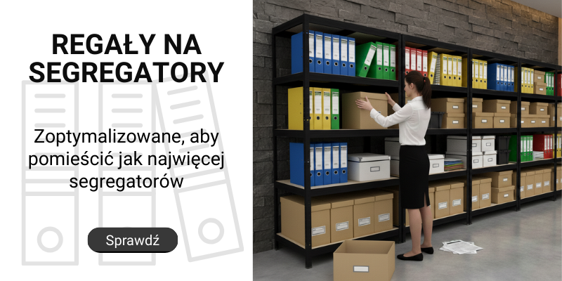 Regały metalowe na segregatory