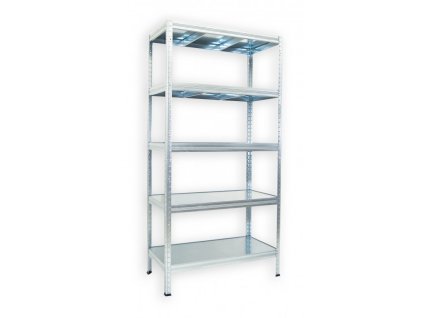 Regał metalowy do pomieszczenia technicznego Biedrax 60 x 120 x 180 cm, ocynkowany - 5 półek ocynk