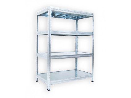 Regał metalowy domowy Biedrax 60 x 120 x 120 cm, ocynkowany - 4 półki ocynk