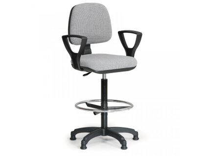 Krzesło biurowe Milano Biedrax Z9609s z pierścieniem nośnym i podłokietnikami