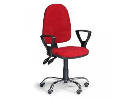 Krzesło biurowe Torino Biedrax Z9647cv z podłokietnikami i podstawą chromowaną