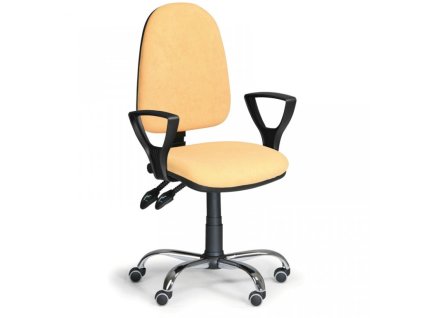 Krzesło biurowe Torino Biedrax Z9647zl z podłokietnikami i chromowaną podstawą