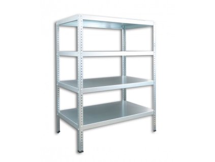 Regał metalowy skręcany Biedrax 30 x 130 x 100 cm, ocynkowany - 4 półki