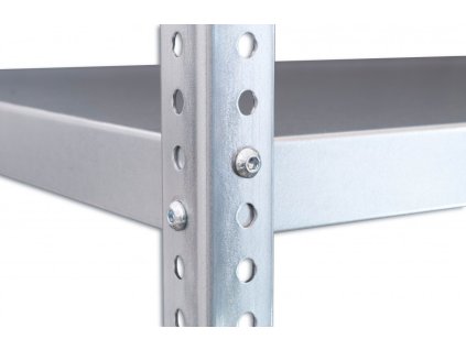 Regał metalowy domowy skręcany Biedrax 75 x 150 x 250 cm, ocynkowany - 8 półek