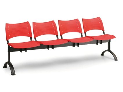 Ławka do poczekalni Visio Biedrax LC9288cv - czarna podstawa