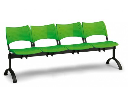 Ławka do poczekalni Visio Biedrax LC9288z - czarna podstawa