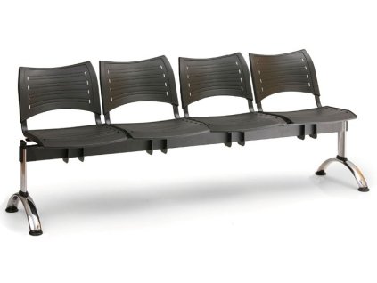 Ławka do poczekalni Visio Biedrax LC9294c - chromowana podstawa