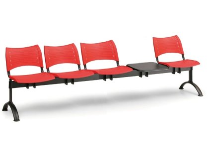 Ławka do poczekalni Visio Biedrax LC9289cv - czarna podstawa