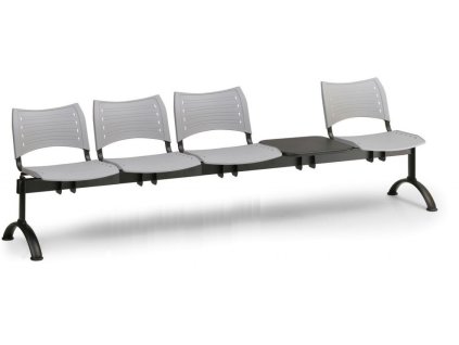 Ławka do poczekalni Visio Biedrax LC9289s - czarna podstawa