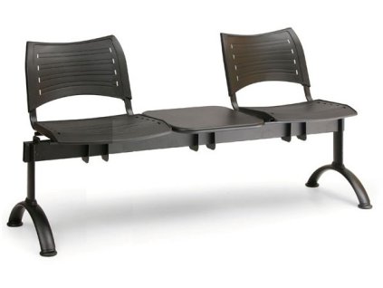Ławka do poczekalni Visio Biedrax LC9285c - czarna podstawa