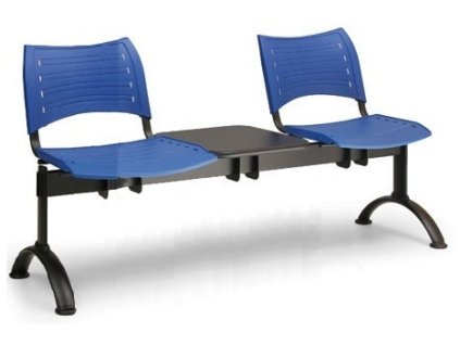 Ławka do poczekalni Visio Biedrax LC9285m - czarna podstawa