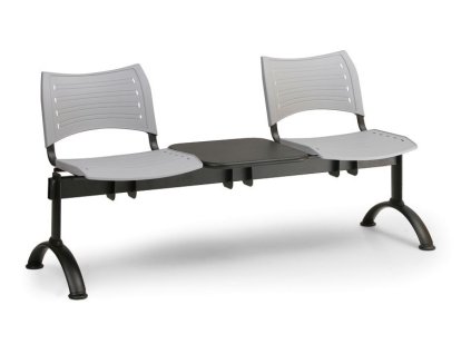 Ławka do poczekalni Visio Biedrax LC9285s - czarna podstawa
