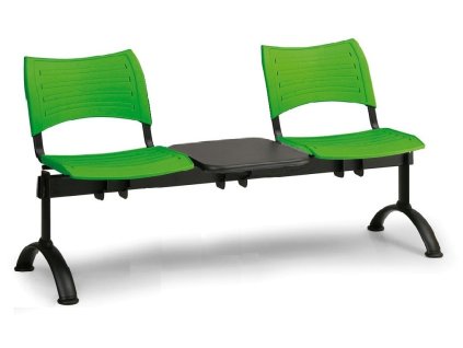 Ławka do poczekalni Visio Biedrax LC9285z - czarna podstawa