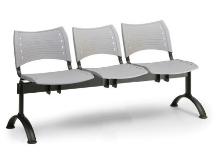 Ławka do poczekalni Visio Biedrax LC9286s - czarna podstawa