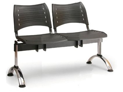 Ławka do poczekalni Visio Biedrax LC9290c - chromowana podstawa