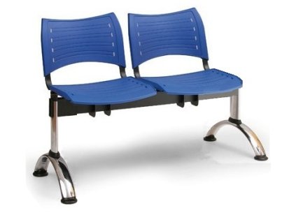 Ławka do poczekalni Visio Biedrax LC9290m - chromowana podstawa