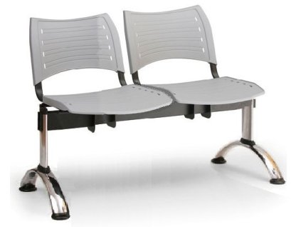 Ławka do poczekalni Visio Biedrax LC9290s - chromowana podstawa
