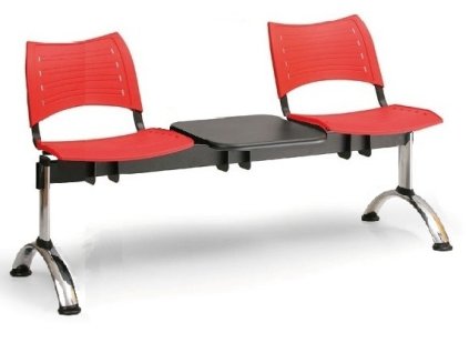 Ławka do poczekalni Visio Biedrax LC9291cv - chromowana podstawa