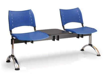 Ławka do poczekalni Visio Biedrax LC9291m - chromowana podstawa