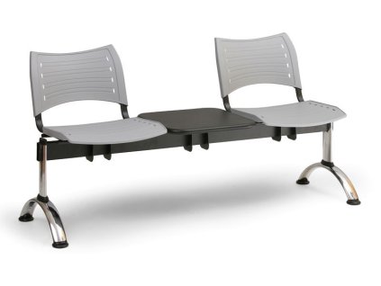 Ławka do poczekalni Visio Biedrax LC9291s - chromowana podstawa