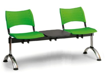 Ławka do poczekalni Visio Biedrax LC9291z - chromowana podstawa