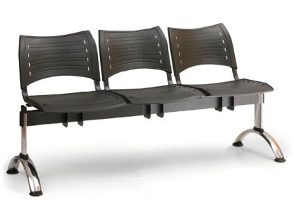Ławka do poczekalni Visio Biedrax LC9292c - chromowana podstawa