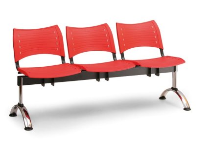 Ławka do poczekalni Visio Biedrax LC9292cv - chromowana podstawa