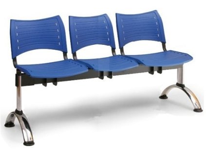Ławka do poczekalni Visio Biedrax LC9292m - chromowana podstawa