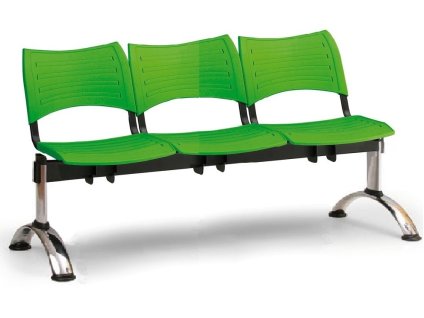 Ławka do poczekalni Visio Biedrax LC9292z - chromowana podstawa