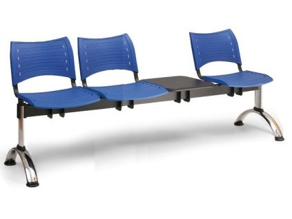 Ławka do poczekalni Visio Biedrax LC9293m - chromowana podstawa