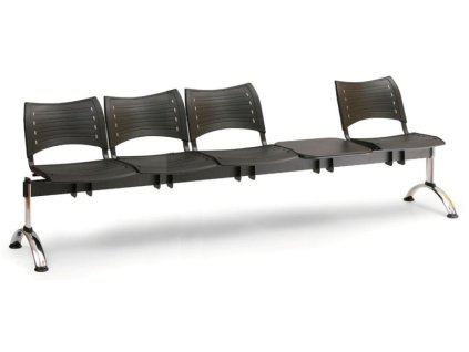 Ławka do poczekalni Visio Biedrax LC9295c - chromowana podstawa