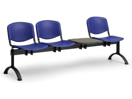 Ławka do poczekalni ISO Biedrax LC9710m - czarna podstawa