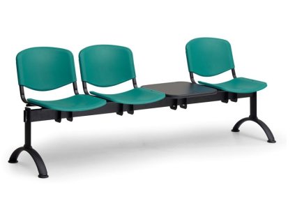 Ławka do poczekalni ISO Biedrax LC9710z - czarna podstawa