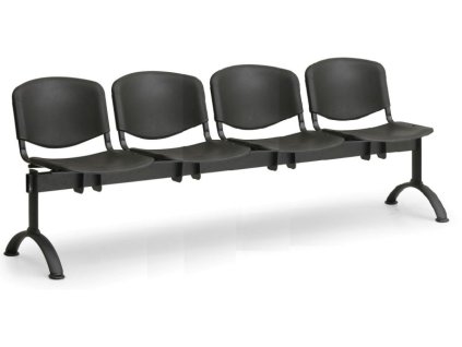 Ławka do poczekalni ISO Biedrax LC9720c - czarna podstawa