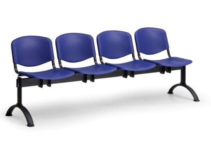 Ławka do poczekalni ISO Biedrax LC9720m - czarna podstawa