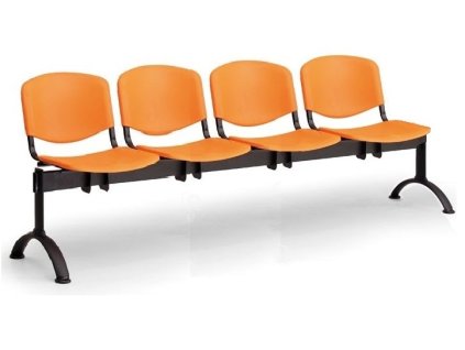 Ławka do poczekalni ISO Biedrax LC9720o - czarna podstawa