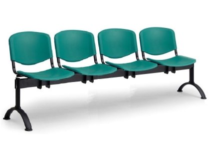 Ławka do poczekalni ISO Biedrax LC9720z - czarna podstawa