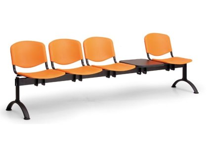 Ławka do poczekalni ISO Biedrax LC9730o - czarna podstawa