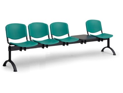 Ławka do poczekalni ISO Biedrax LC9730z - czarna podstawa