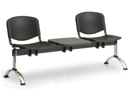Ławka do poczekalni ISO Biedrax LC9691c - chromowana podstawa