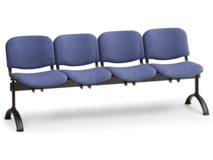 Ławka do poczekalni tapicerowana Viva Biedrax LC9372m - czarna podstawa