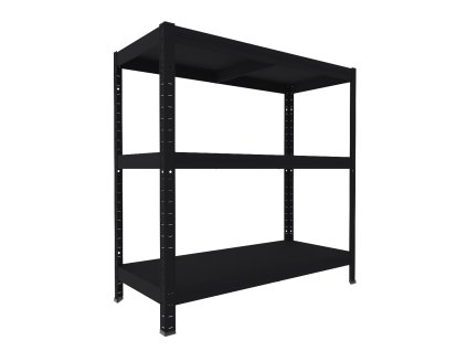 52262 regal metalowy do piwnicy biedrax 40 x 80 x 90 cm czarny 3 polki metalowe