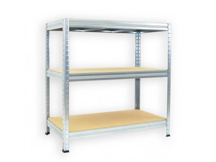 Regał metalowy do garażu Biedrax 60 x 120 x 120 cm, ocynkowany - 3 półki MDF