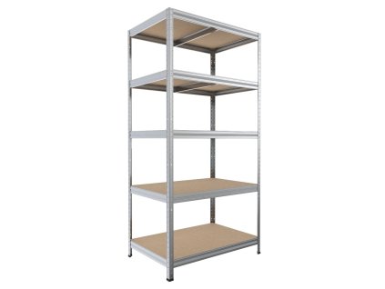 85415 5 regal metalowy do spizarni biedrax 45 x 60 x 240 cm ocynkowany 5 polek mdf