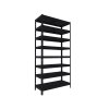 190386 regal metalowy biedrax 40 x 90 x 210 cm czarny 8 polek metalowych