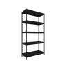 191001 regal metalowy do magazynu biedrax 40 x 60 x 210 cm czarny 5 polek metalowych