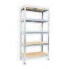 Promocja - Regał metalowy Biedrax 35 x 75 x 180 cm, ocynkowany - 5 półek MDF